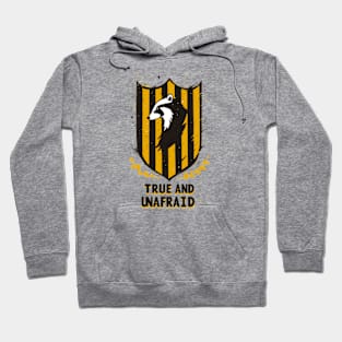 True and Unafraid - Badger - Shield- Fantasy Hoodie